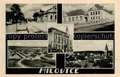 AK / Ansichtskarte  Milovice_Milowitz_CZ Teilansichten Stadtpanorama 