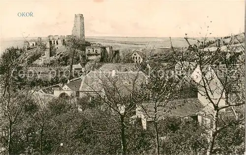AK / Ansichtskarte  Okor_Burg_Prag_Prahy_Prague_CZ Blick zur Burg Ruine