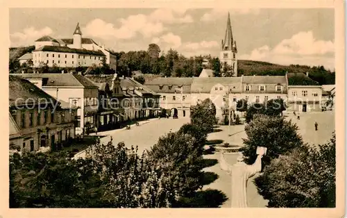 AK / Ansichtskarte 73851422 Sazavou Motiv mit Blick zum Schloss Sazavou