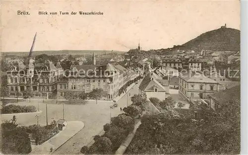 AK / Ansichtskarte  Bruex_Most_Sudetengau_CZ Panorama Blick vom Turm der Wenzelkirche 