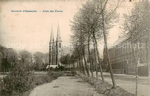 AK / Ansichtskarte 73851444 Oostacker_Ostakker_Oost-Vlaanderen_Belgie Allée des Fossés 