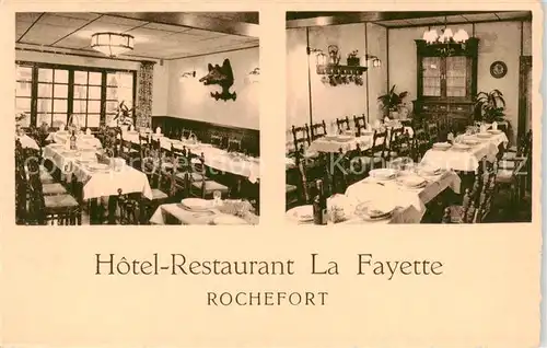 AK / Ansichtskarte 73851448 Rochefort__Belgie Hôtel Restaurant La Fayette 