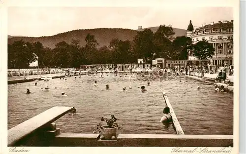 AK / Ansichtskarte  Baden_Wien Thermal-Strandbad Baden_Wien