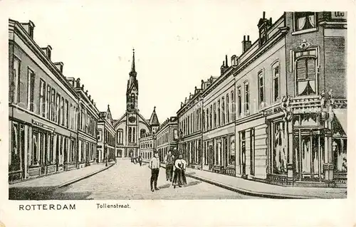 AK / Ansichtskarte  Rotterdam__NL Tollenstraat Kuenstlerkarte