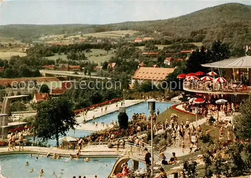 AK / Ansichtskarte  Bad_Kissingen Terrassen-Schwimmbad Bad_Kissingen