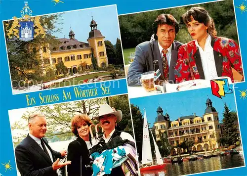 AK / Ansichtskarte 73851468 Velden__Woerthersee_AT Fernsehserie Ein Schloss am Woerther See Schauspieler 