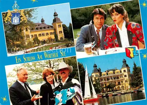 AK / Ansichtskarte  Velden__Woerthersee_AT Fernsehserie Ein Schloss am Woerther See Schauspieler 