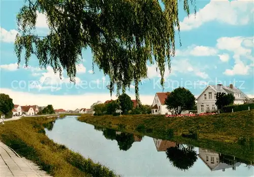 AK / Ansichtskarte  Carolinensiel_Ostfriesland Uferpartie am Kanal Carolinensiel