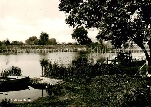 AK / Ansichtskarte  Barum_Lueneburg Partie am See Anglerparadies Barum Lueneburg