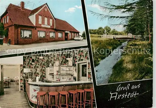 AK / Ansichtskarte  Axstedt Bruenjes Gasthaus Partie am Bach Axstedt