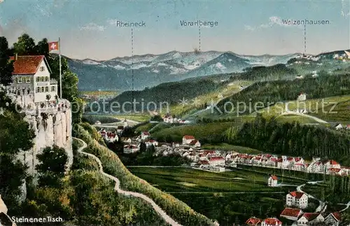 AK / Ansichtskarte  Rheineck__SG Steinerner Tisch Vorarlberge Walzenhausen 