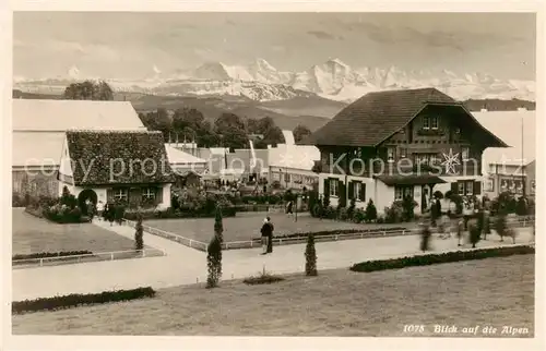 AK / Ansichtskarte  Bern_BE Schweizer Ausstellung fuer Frauenarbeit Alpenblick Bern_BE