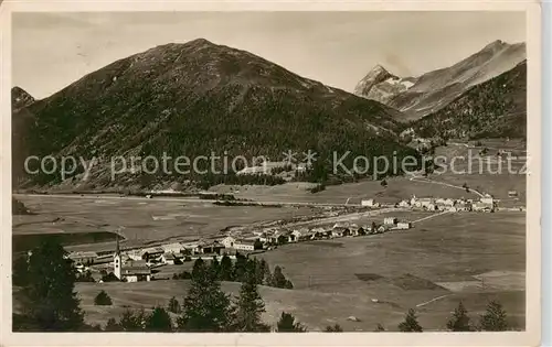 AK / Ansichtskarte  Campovasto_Ponte_Albula_La_Punt-Chamues-ch_GR mit Albula Pass Panorama 