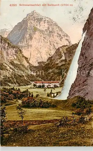 AK / Ansichtskarte  Schreienbachfall_Selbsanft_GL Panorama 