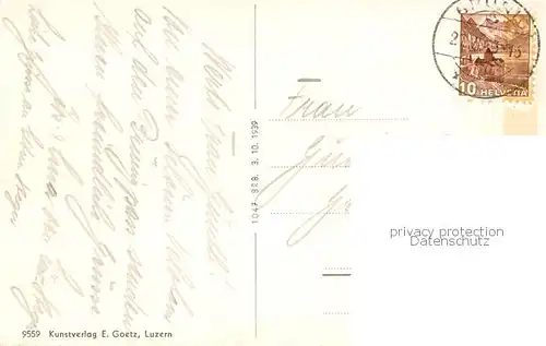 AK / Ansichtskarte  Bruenig_BE Ortspartie Bruenig_BE