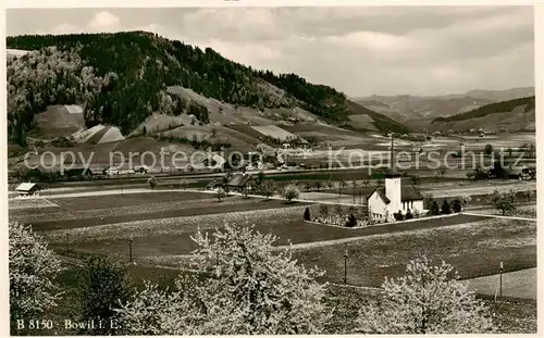 AK / Ansichtskarte  Bowil_BE Panorama mit Kirche 