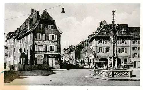 AK / Ansichtskarte  Altkirch_68_Haut-Rhin Adolf Hitler Platz Brunnen 