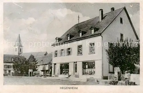 AK / Ansichtskarte  Hegenheim_68_Haut-Rhin Kaufladen Kirche 