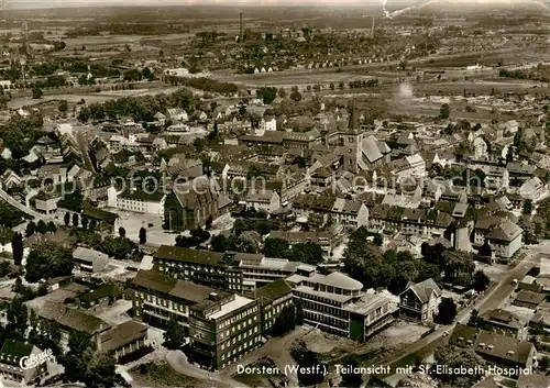 AK / Ansichtskarte  Dorsten Teilansicht mit St. Elisabeth Hospital Dorsten