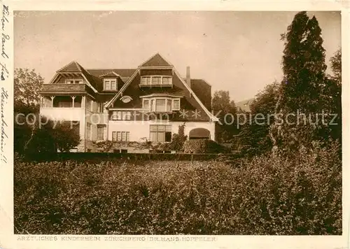 AK / Ansichtskarte  Zuerichberg_ZH aerztliches Kinderheim Zuerichberg ZH