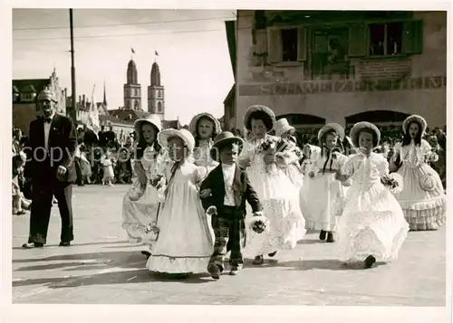 AK / Ansichtskarte  Zuerich_ZH Festumzug Zuerich_ZH