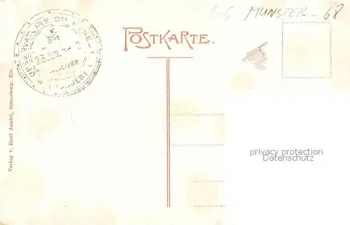 AK / Ansichtskarte  Muenster__Elsass_Munster_68_Alsace De Munster a la Gorge a vue d'oiseau 