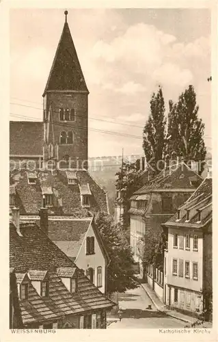 AK / Ansichtskarte  Weissenburg_Wissembourg_67_Alsace Katholische Kirche 