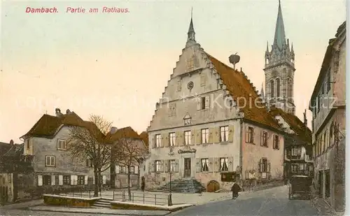 AK / Ansichtskarte  Dambach_Haguenau Partie am Rathaus Dambach Haguenau