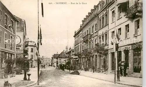 AK / Ansichtskarte  Saverne_Zabern_67_Bas_Rhin_Alsace Rue de la Gare 