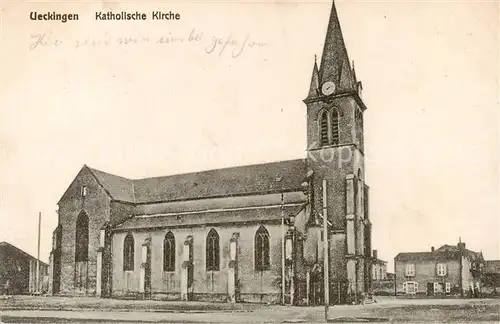 AK / Ansichtskarte  Ueckingen_Uckange_57_Moselle Katholische Kirche 