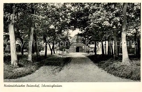 AK / Ansichtskarte  Schweringhausen_Ehrenburg Niedersaechsischer Bauernhof 