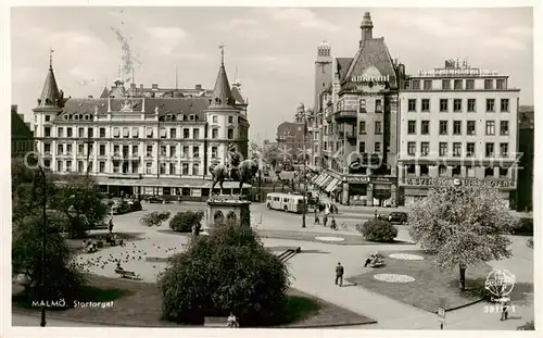 AK / Ansichtskarte  Malmoe_Sweden Stortorget Denkmal 