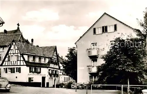 AK / Ansichtskarte 73851735 Neckargemuend Weinstube Gasthaus Zum letzten Heller Neckargemuend