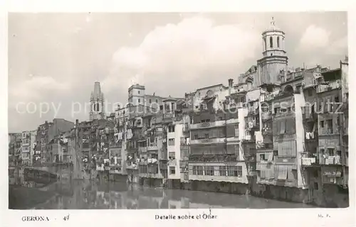 AK / Ansichtskarte  Gerona_Costa_Brava_ES Detalle sobre el Onar 