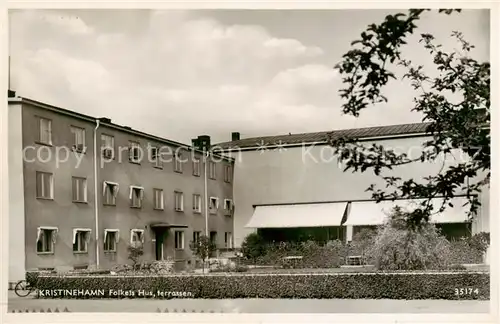 AK / Ansichtskarte  Kristinehamn_Sweden Folkets Hus terrassen