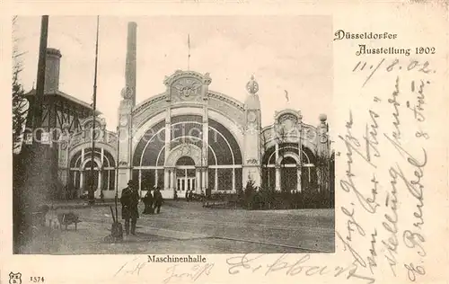 AK / Ansichtskarte 73851760 Duesseldorf Ausstellung 1902 Maschinenhalle Duesseldorf