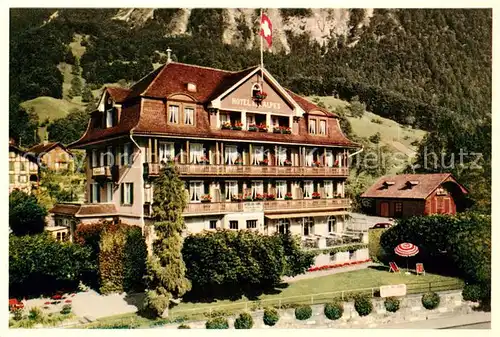 AK / Ansichtskarte  Merligen Hotel des Alpes Merligen
