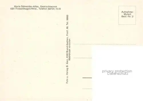 AK / Ansichtskarte  Friesenhagen Ortsansicht mit Kirche Friesenhagen