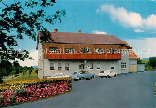 AK / Ansichtskarte  Mosbach_Fulda Gasthaus Zur hohen Rhoen Mosbach Fulda