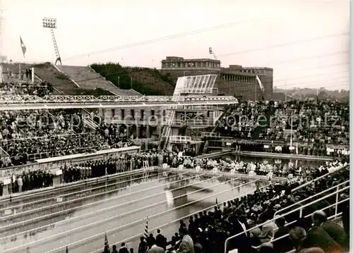 AK / Ansichtskarte  Leipzig Schwimmstadion am Tage der Eroeffnung der 10. Europameisterschaften Leipzig