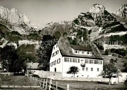 AK / Ansichtskarte  Sax_SG Gasthof Schloessli Alpen 
