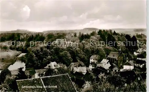 AK / Ansichtskarte  Schoenstein_Wissen Schloss Panorama Schoenstein_Wissen