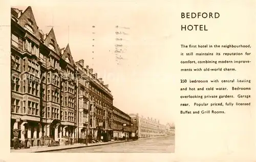 AK / Ansichtskarte 73851877 London__UK Bedford Hotel 