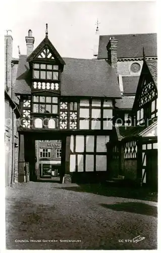 AK / Ansichtskarte  Shrewsbury__UK Council House Gateway 