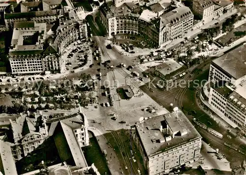 AK / Ansichtskarte  Muenchen Stachus Karlsplatz Fliegeraufnahme Muenchen