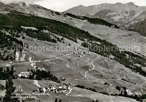 AK / Ansichtskarte  Schamserberg_GR Wergenstein Mathon und Lohn Schamserberg GR