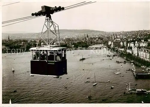 AK / Ansichtskarte  Zuerich_ZH Schweizerische Landesausstellung 1939 Seilbahn Panorama Zuerich_ZH