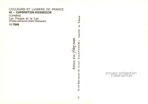 AK / Ansichtskarte  Capbreton Vue aerienne 