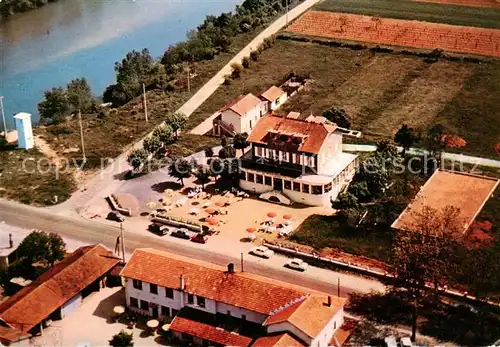 AK / Ansichtskarte  Chazey-sur-Ain_01_Ain Pont de Chazey Hotel Restaurant La Residence Vue aerienne 