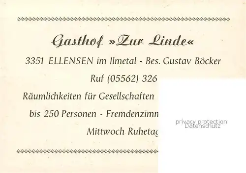 AK / Ansichtskarte 73852065 Ellensen Gasthof Zur Linde Ellensen